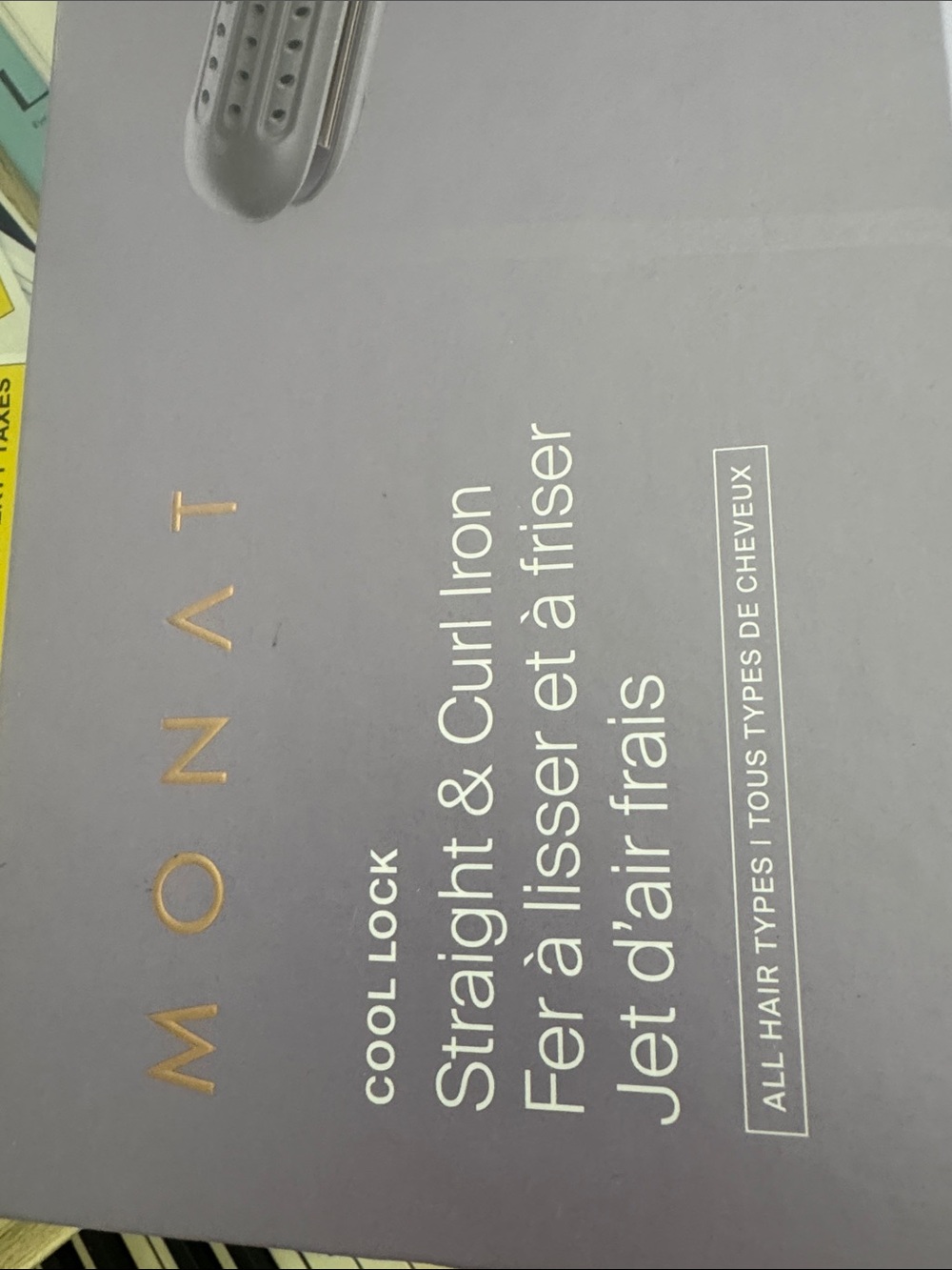 MONAT Cool Lock Straight & Curl Iron in Gray